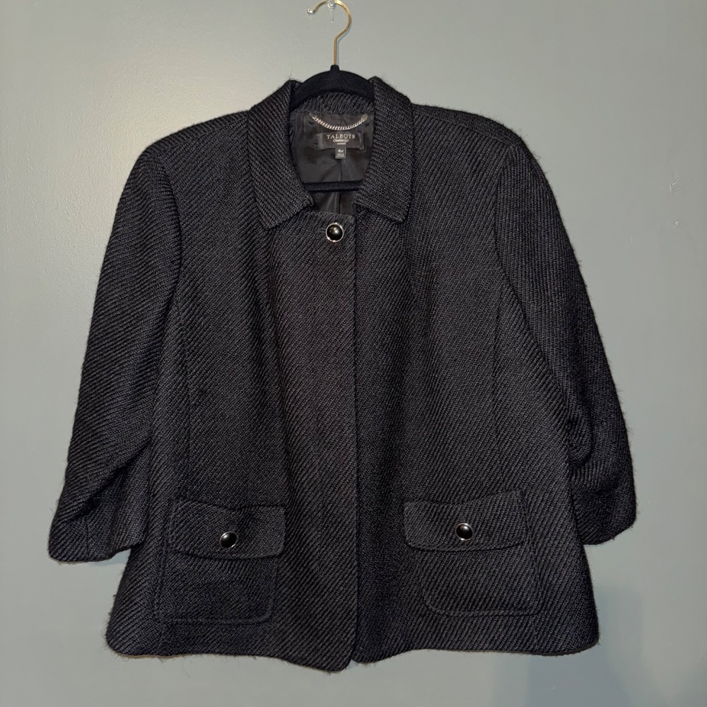 Talbots Jackie O fit | 18w | Black/Grey Dress Jacket